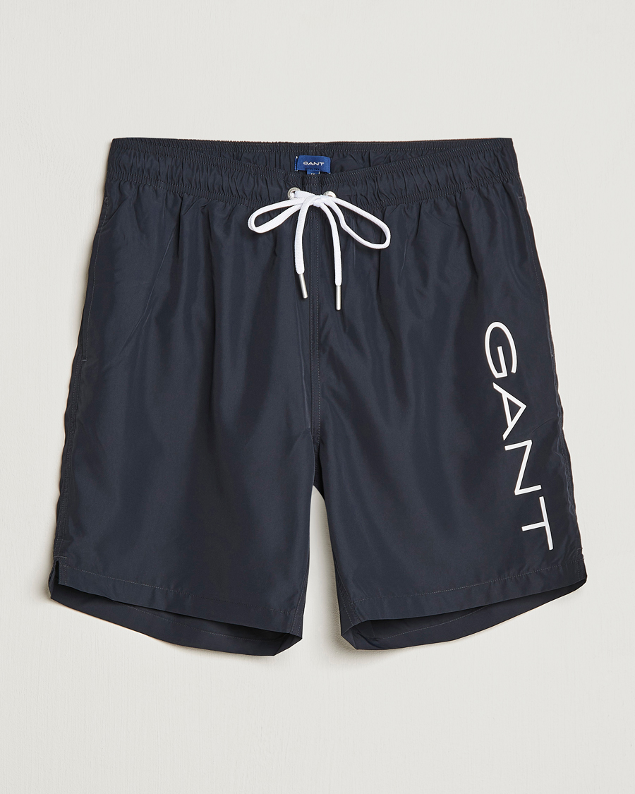Mies | Uimahousut | GANT | Lightweight Logo Swimshorts Black