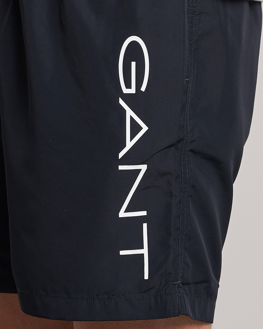 Mies | Uimahousut | GANT | Lightweight Logo Swimshorts Black