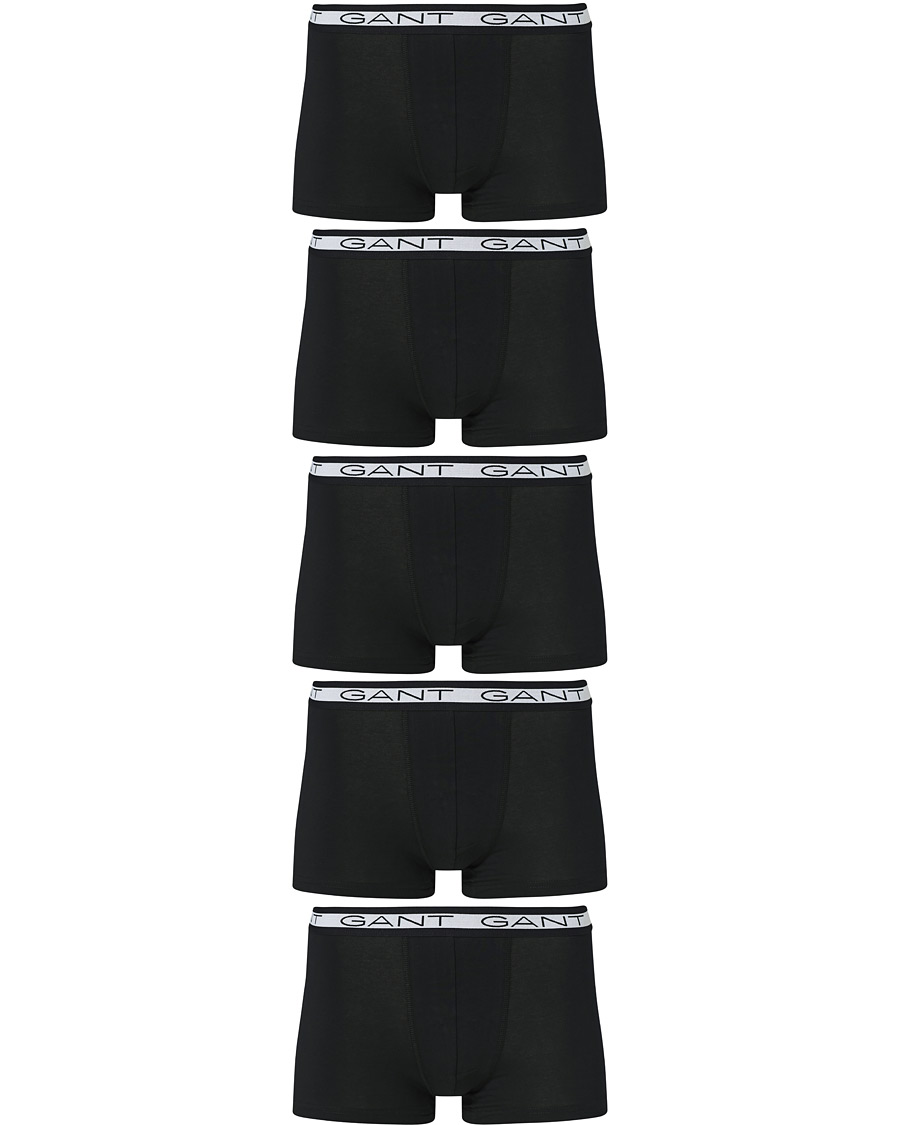 Mies | Alusvaatteet | Gant | 5-Pack Trunks Black
