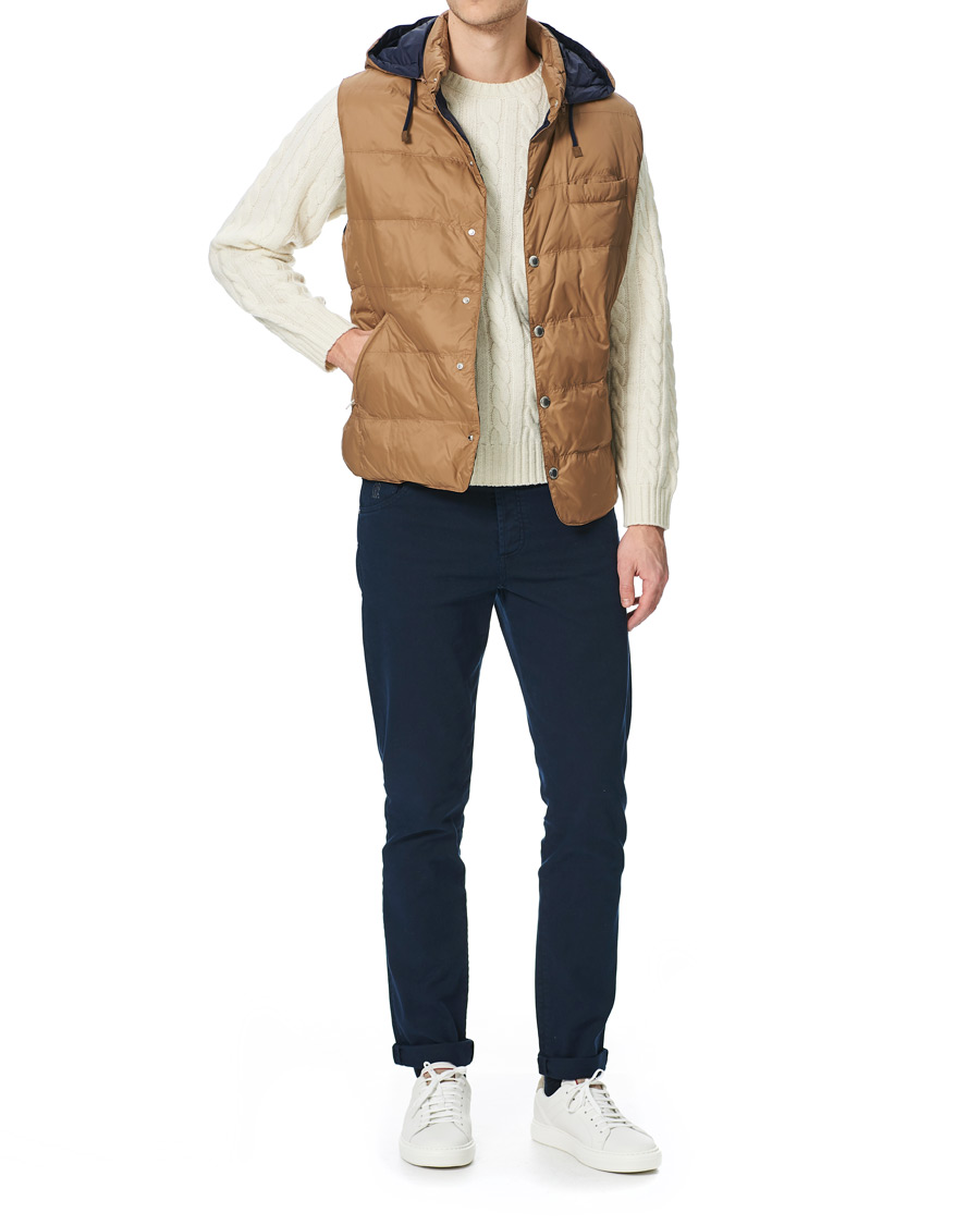 Mies | Housut | Brunello Cucinelli | Slim Fit 5-Pocket Twill Pants Navy