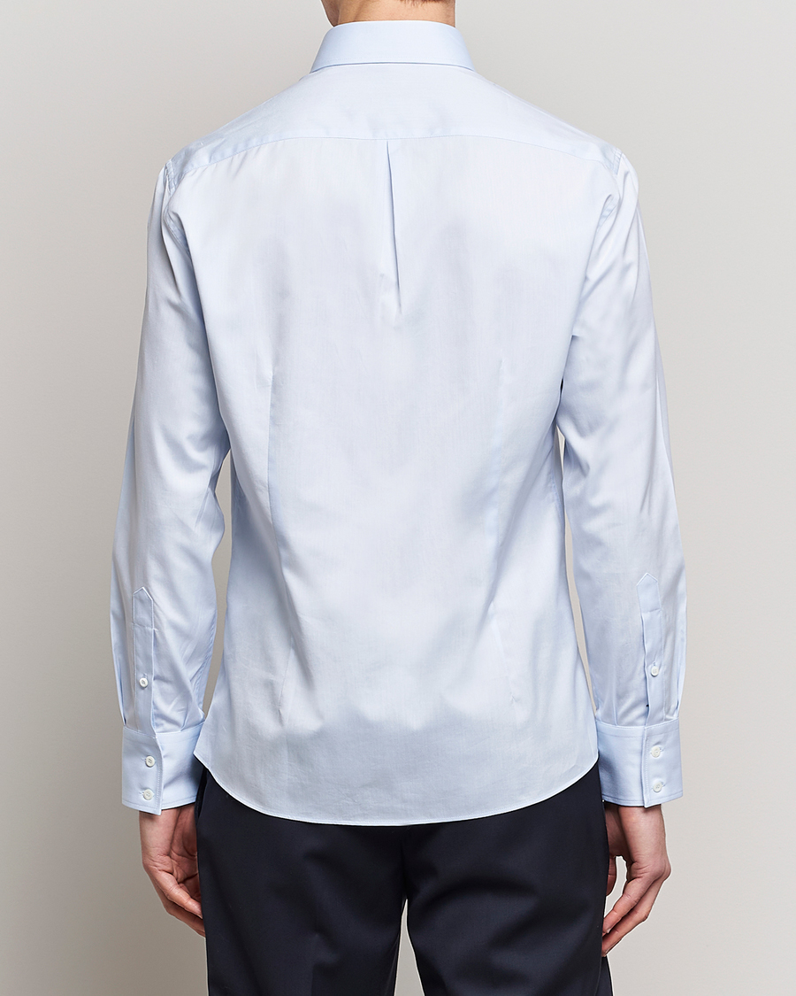 Mies | Kauluspaidat | Brunello Cucinelli | Slim Fit Twill Button Down Shirt Light Blue