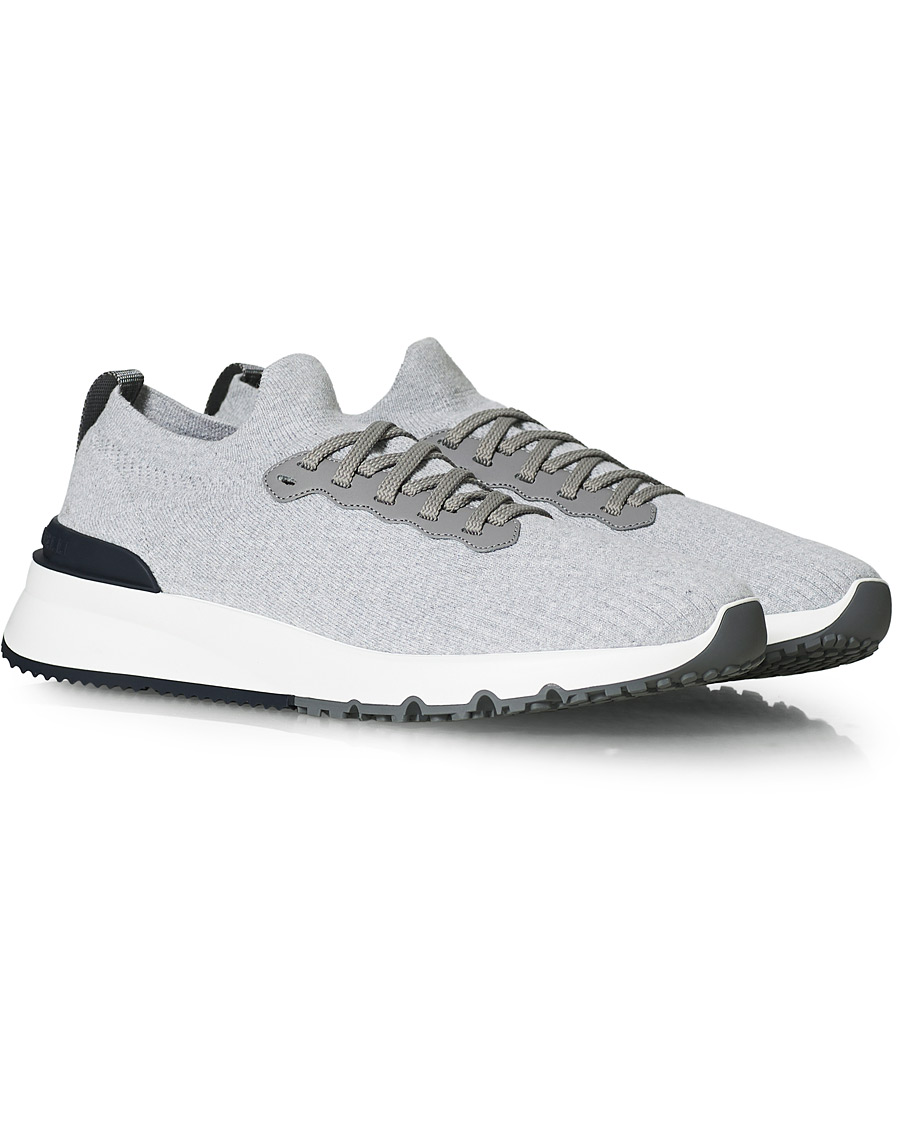 Mies | Brunello Cucinelli Mesh Running Sneaker Light Grey | Brunello Cucinelli | Mesh Running Sneaker Light Grey