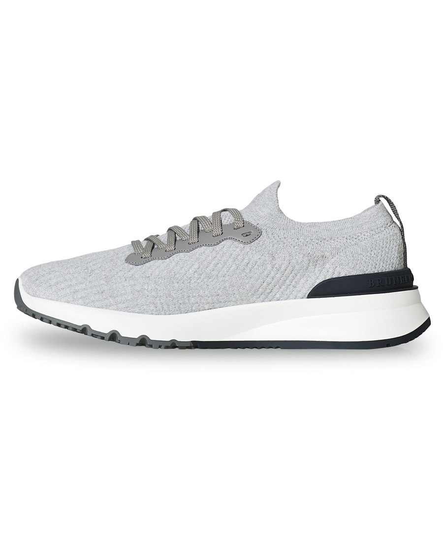 Mies | Brunello Cucinelli Mesh Running Sneaker Light Grey | Brunello Cucinelli | Mesh Running Sneaker Light Grey