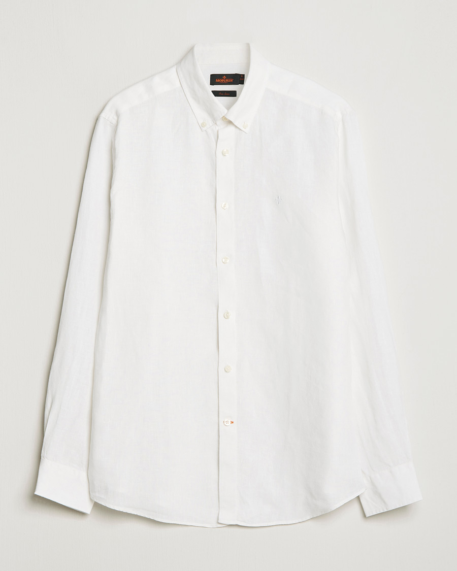 Miehet | Pellavan paluu | Morris | Douglas Linen Shirt White