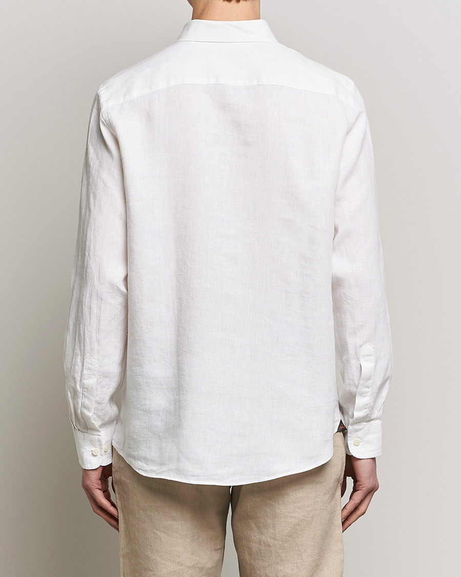 Mies | Kauluspaidat | Morris | Douglas Linen Button Down Shirt White