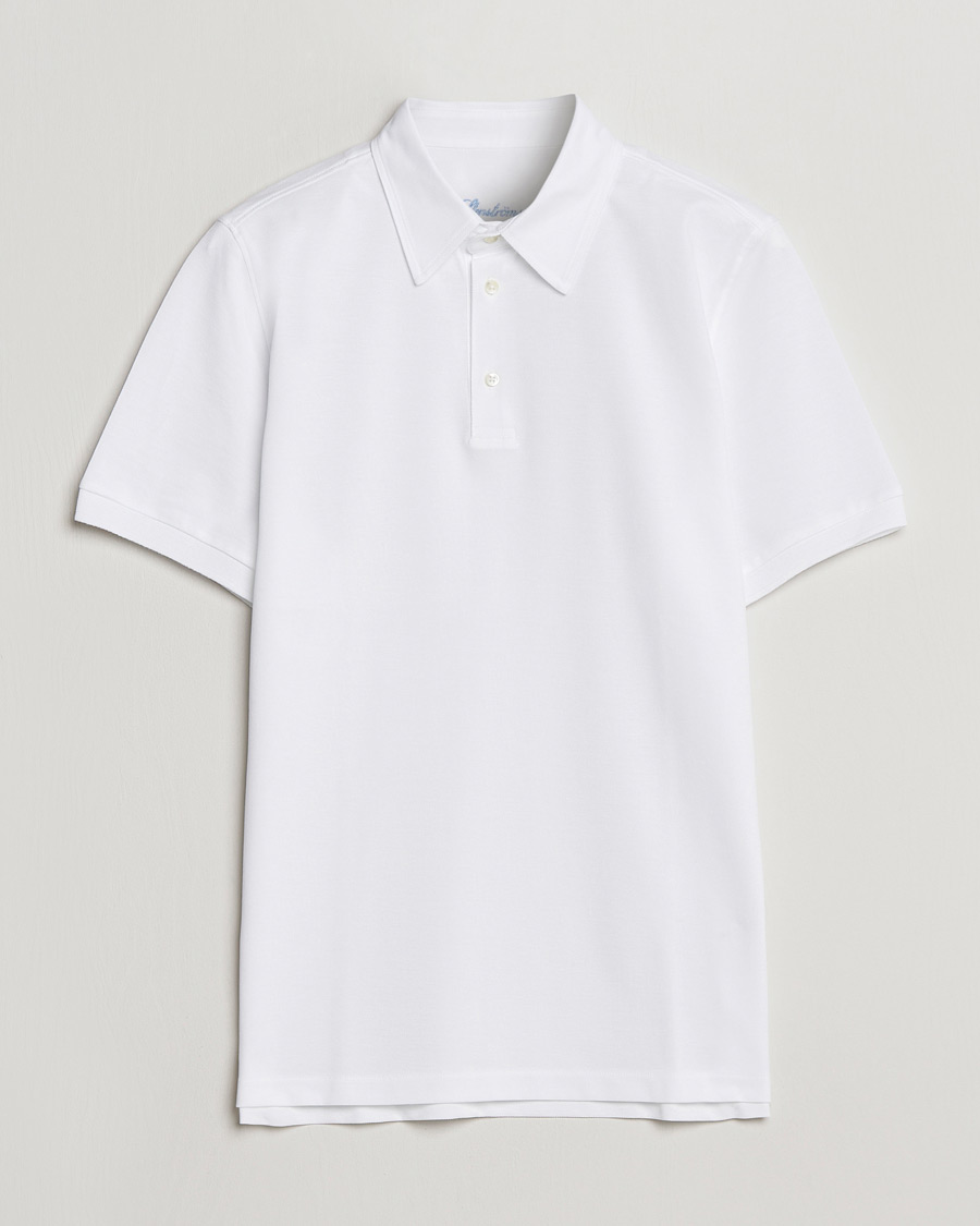 Mies |  | Stenströms | Cotton Polo Shirt White