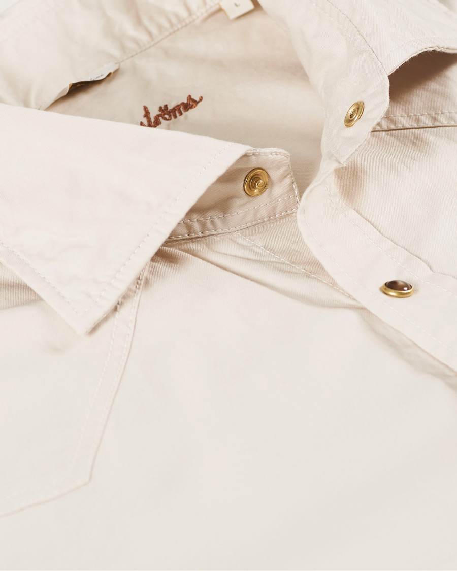 Mies | Kauluspaidat | Stenströms | Slimline Twill Western Shirt Beige