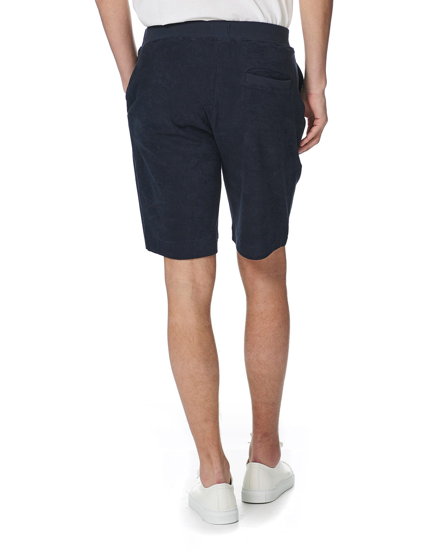 Mies | Shortsit | Sunspel | Organic Cotton Towelling Shorts Navy