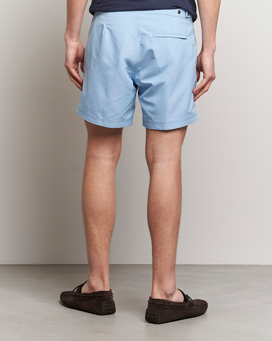 Mies | Uimahousut | Sunspel | Recycled Seaqual Tailored Swim Shorts Light Blue