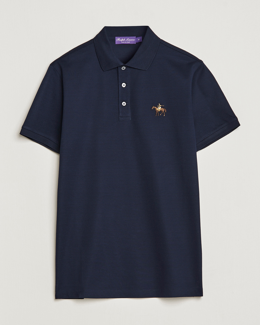 Mies |  | Ralph Lauren Purple Label | Mercerized Cotton Polo Chairman Navy