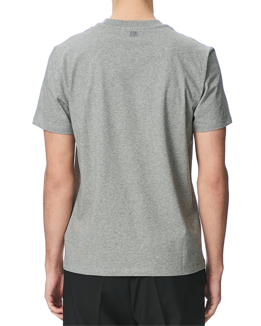 Mies | T-paidat | AMI | Heart Short Sleeve Tee Heather Grey