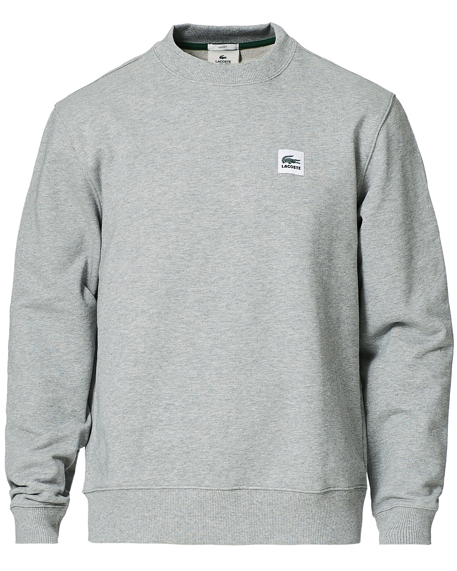 Mies | Puserot | Lacoste | Retro Crew Neck Sweatshirt Heather Wall Chine