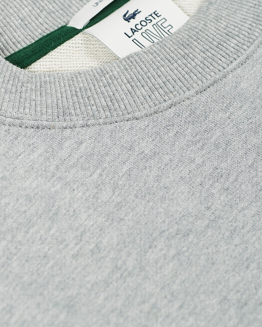 Mies | Puserot | Lacoste | Retro Crew Neck Sweatshirt Heather Wall Chine