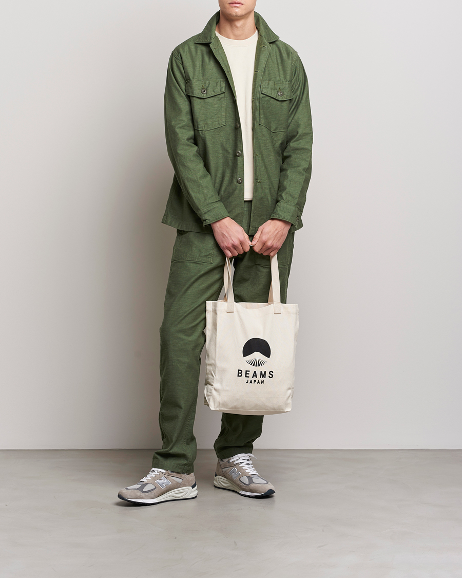 Mies | Kauluspaidat | orSlow | Cotton Sateen US Army Overshirt Green