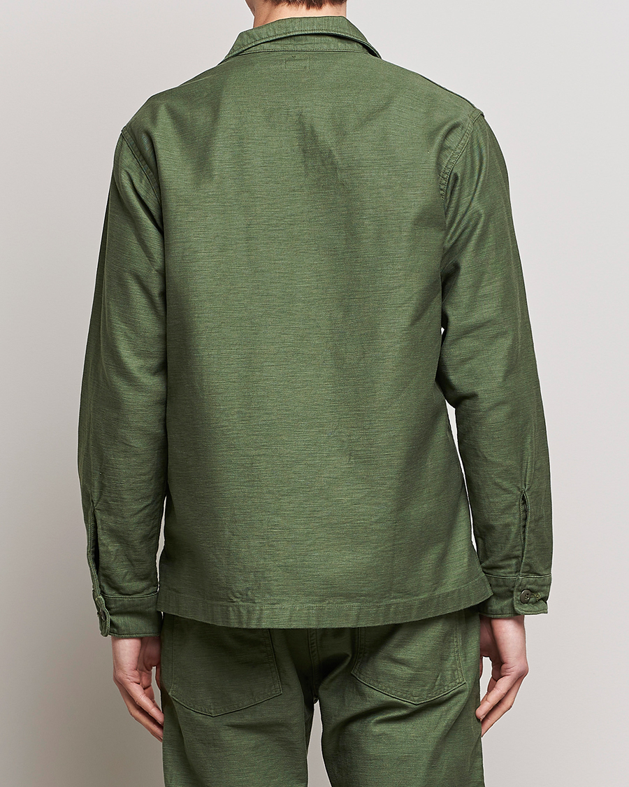 Mies | Kauluspaidat | orSlow | Cotton Sateen US Army Overshirt Green