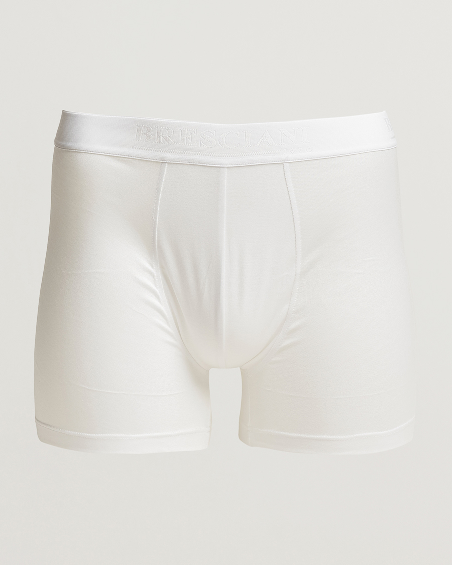 Mies |  | Bresciani | Cotton Boxer Trunk White