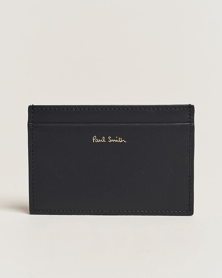 Mies | Korttilompakot | Paul Smith | Stripe Leather Cardholder Black