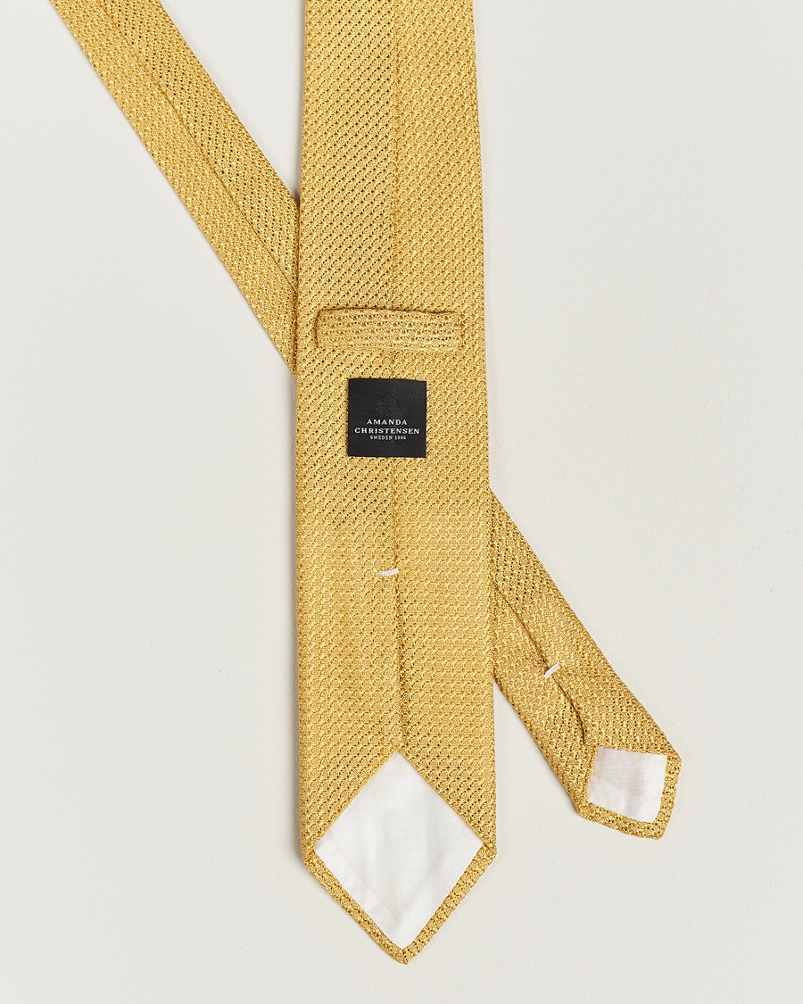 Mies | Amanda Christensen Silk Grenadine 8 cm Tie Lemon | Amanda Christensen | Silk Grenadine 8 cm Tie Lemon
