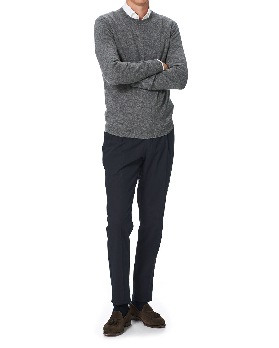 Mies | Puserot | People's Republic of Cashmere | Cashmere Roundneck Heather Grey