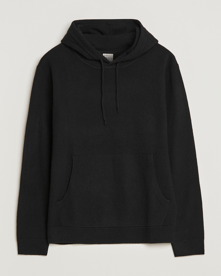 Mies |  | People's Republic of Cashmere | Cashmere Hoodie Black