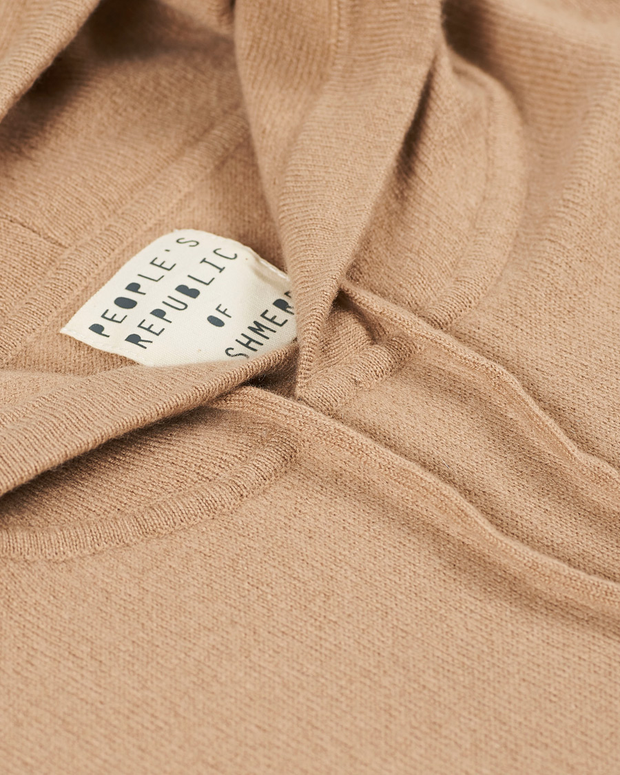 Mies | Puserot | People's Republic of Cashmere | Cashmere Hoodie Camel