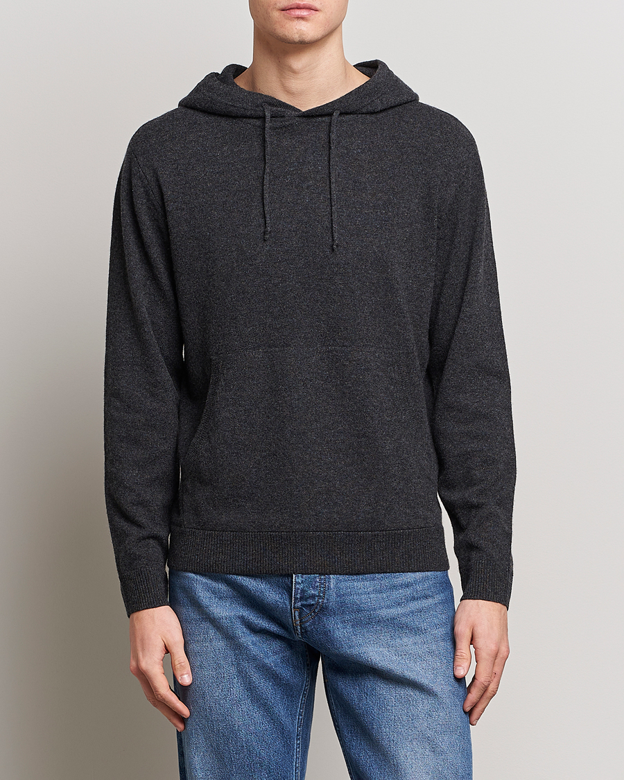 Mies |  | People's Republic of Cashmere | Cashmere Hoodie Dark Grey