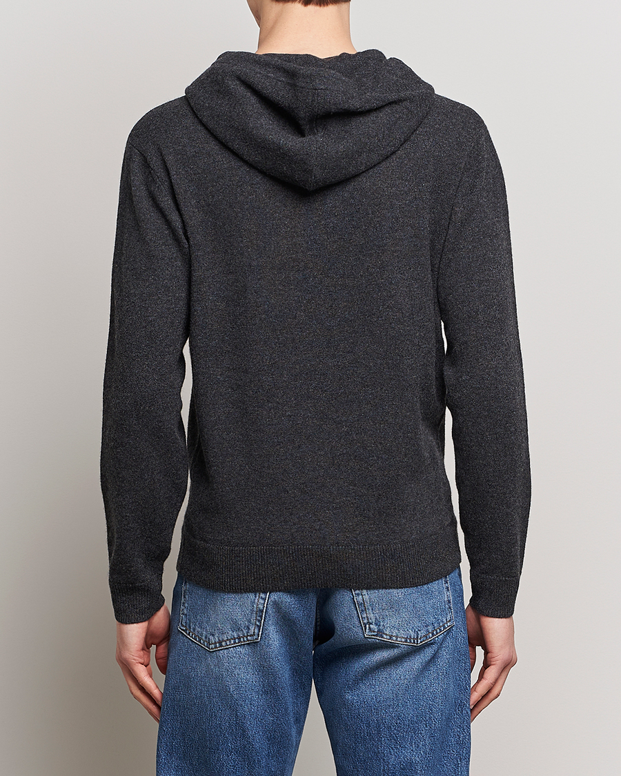Mies | Puserot | People's Republic of Cashmere | Cashmere Hoodie Dark Grey