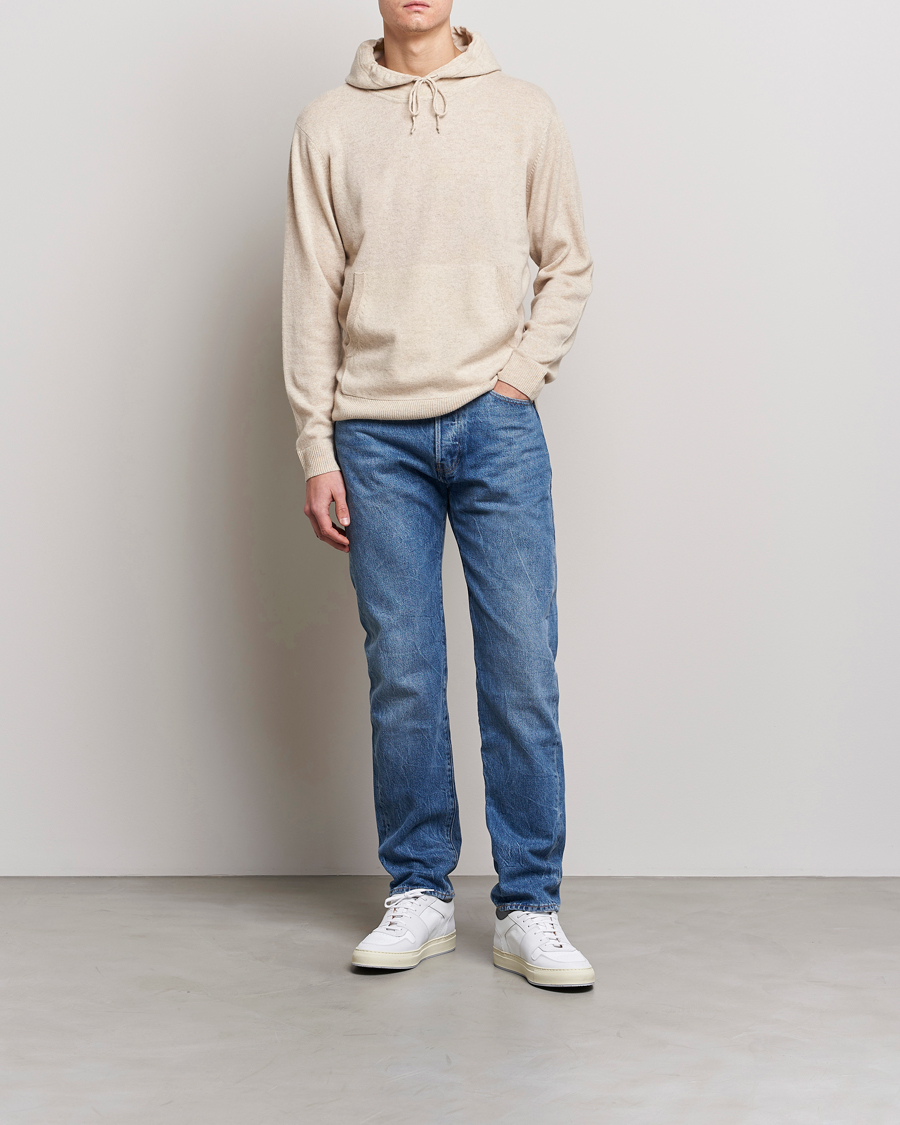 Mies | Puserot | People's Republic of Cashmere | Cashmere Hoodie Oatmilk