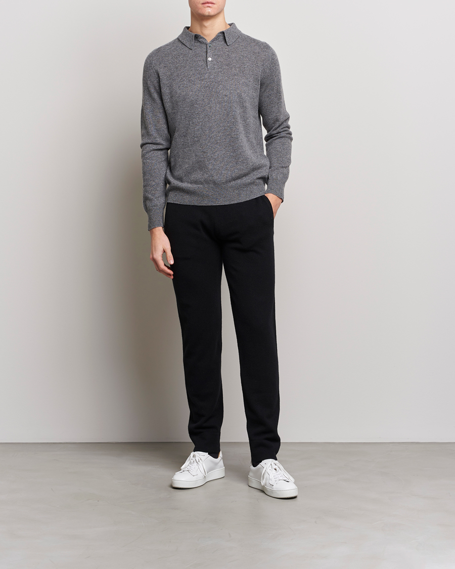 Mies | Housut | People's Republic of Cashmere | Cashmere Sweatpants Black