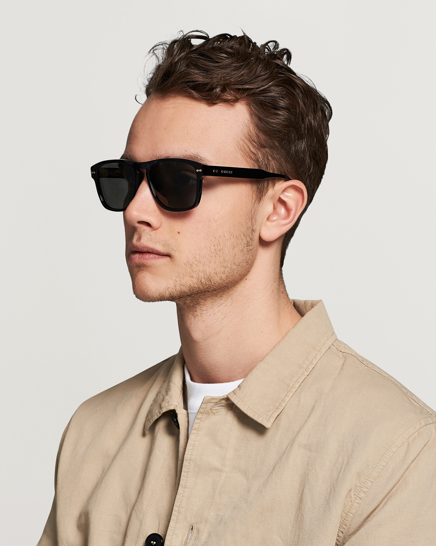Mies | D-malliset aurinkolasit | Gucci | GG0911S Sunglasses Black/Grey