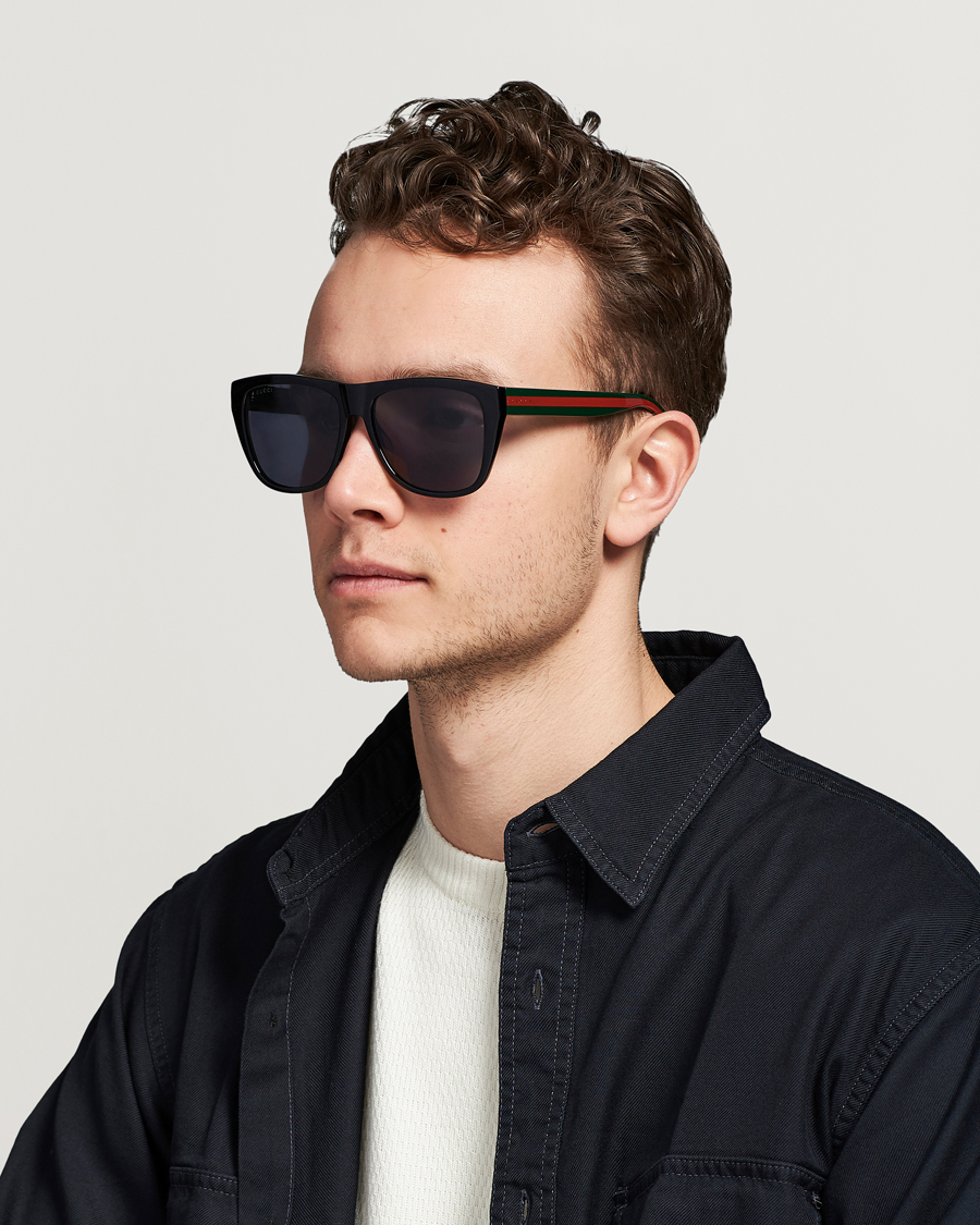 Mies | D-malliset aurinkolasit | Gucci | GG0926S Sunglasses Black/Green