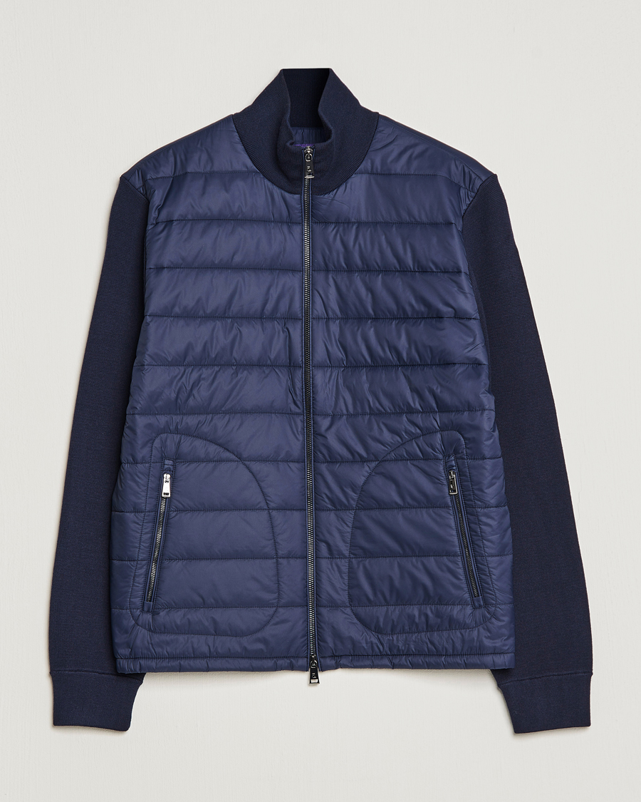 Mies | Takit | Ralph Lauren Purple Label | Hybrid Zip Jacket Navy