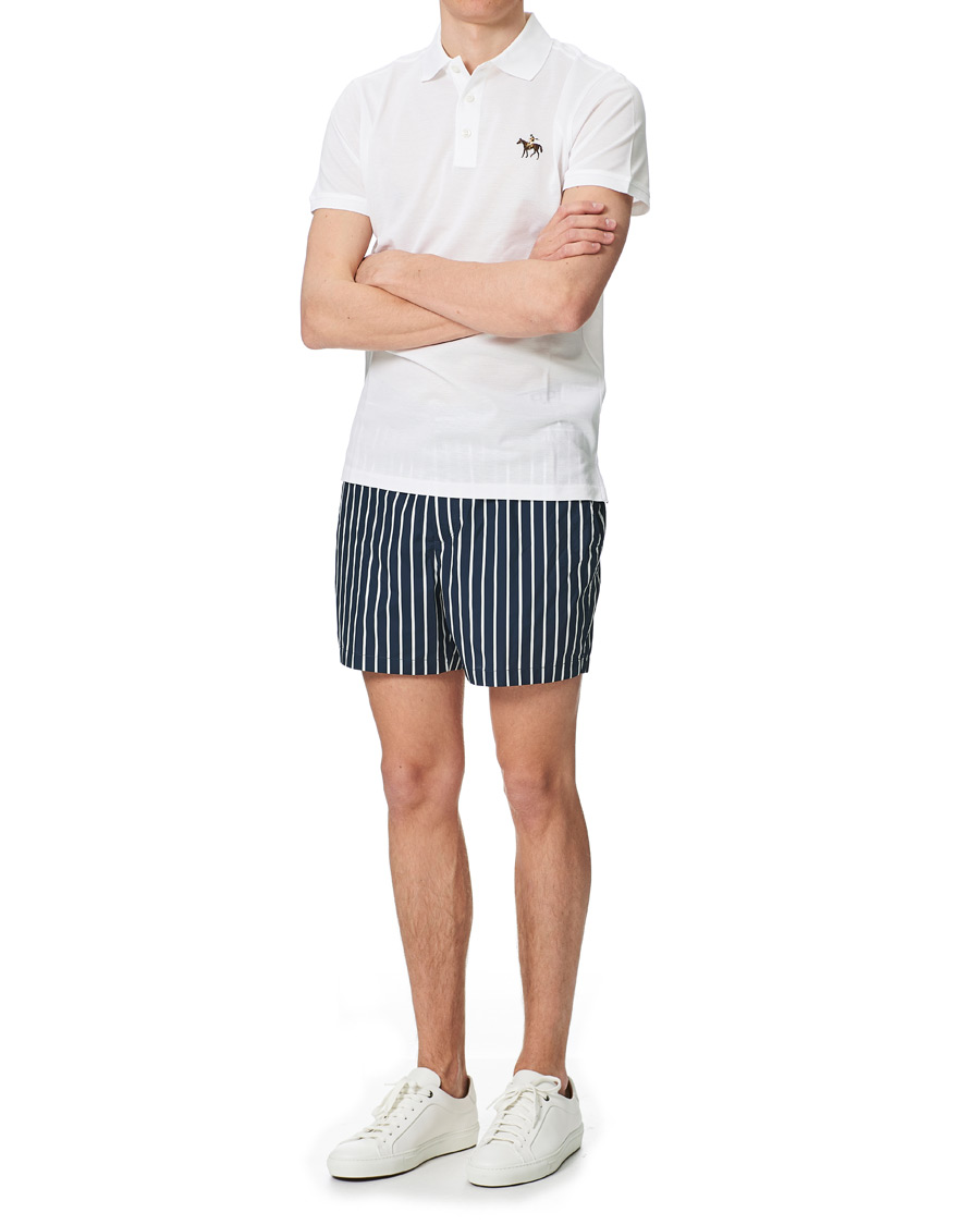 Mies | Uimahousut | Ralph Lauren Purple Label | Riviera Swim Trunks Navy/White