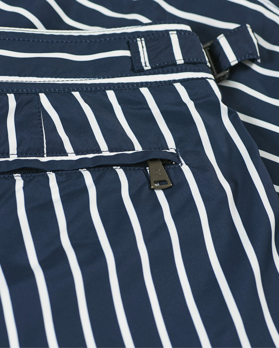 Mies | Uimahousut | Ralph Lauren Purple Label | Riviera Swim Trunks Navy/White