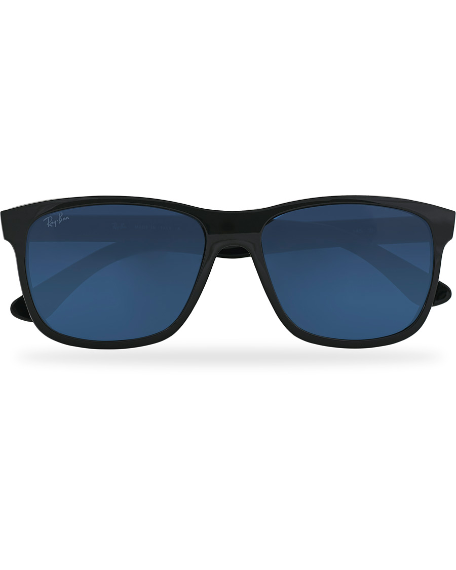 Mies | Ray-Ban RB4181 Sunglasses Shiny Black/Blue | Ray-Ban | RB4181 Sunglasses Shiny Black/Blue