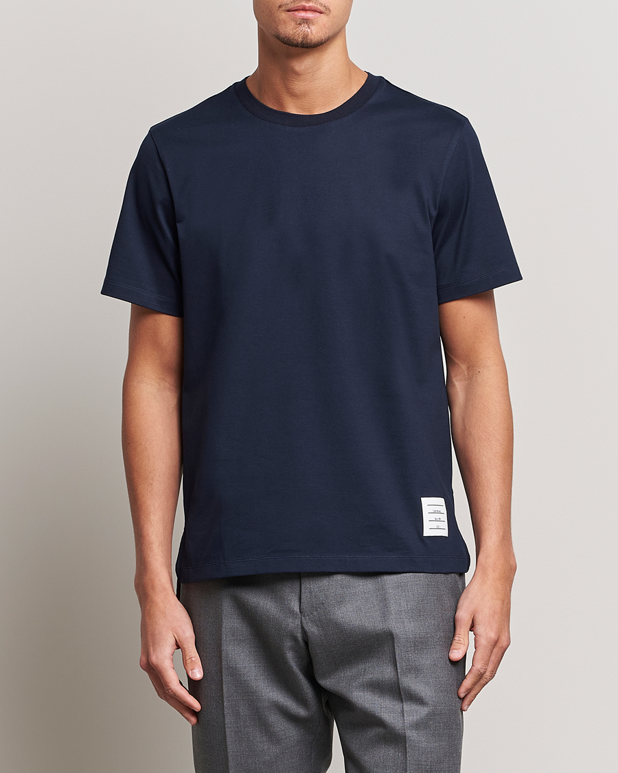 Mies | T-paidat | Thom Browne | Relaxed Fit Short Sleeve T-Shirt Navy