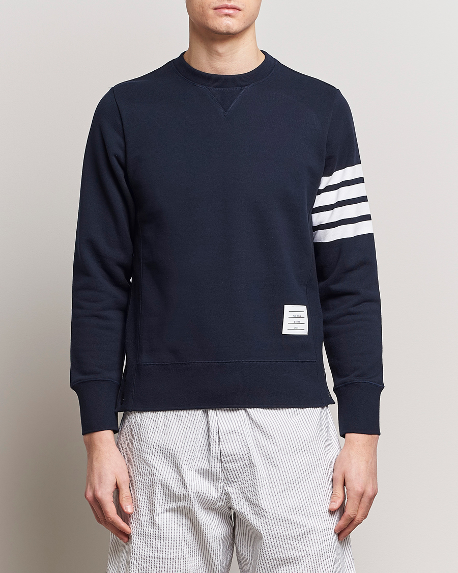Mies |  | Thom Browne | 4-Bar Loopback Sweatshirt Navy