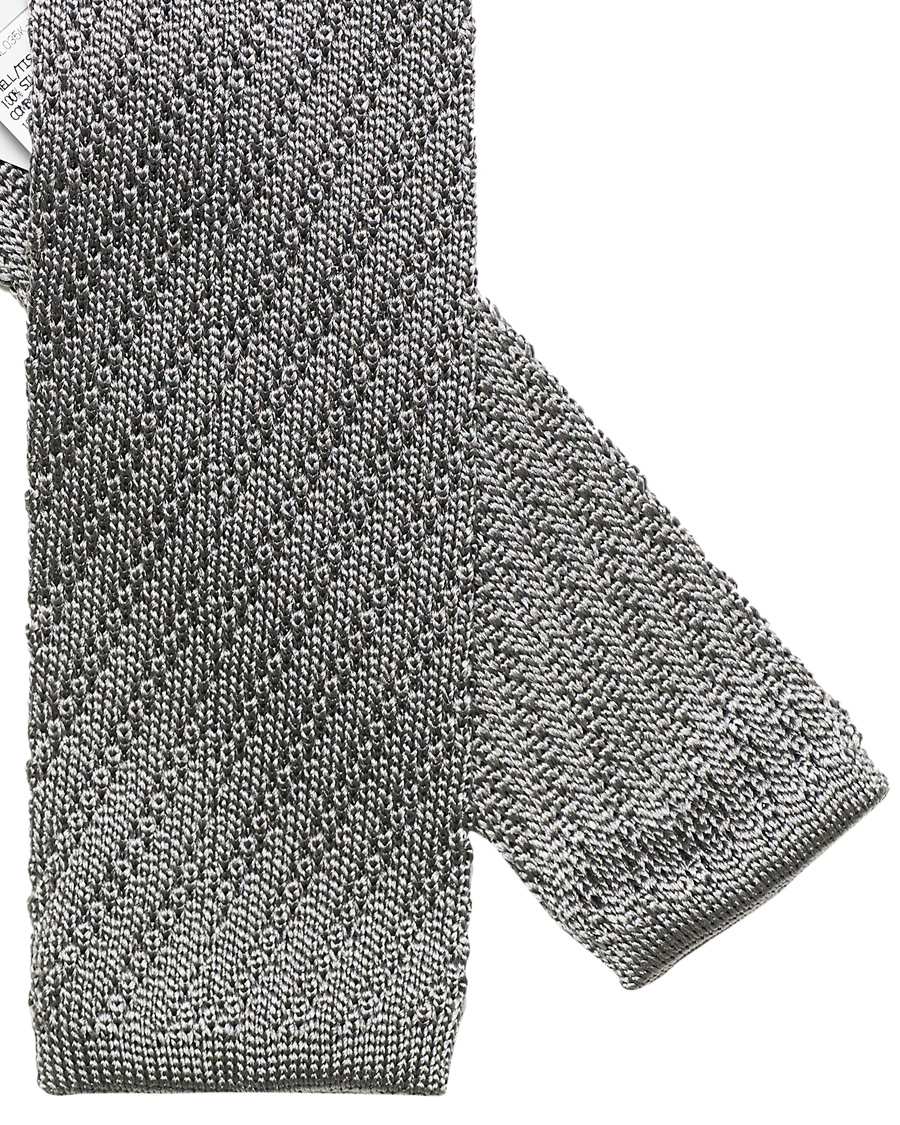 Mies | Thom Browne Knitted Tie Light Grey | Thom Browne | Knitted Tie Light Grey