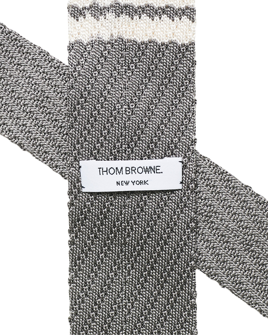 Mies | Thom Browne Knitted Tie Light Grey | Thom Browne | Knitted Tie Light Grey