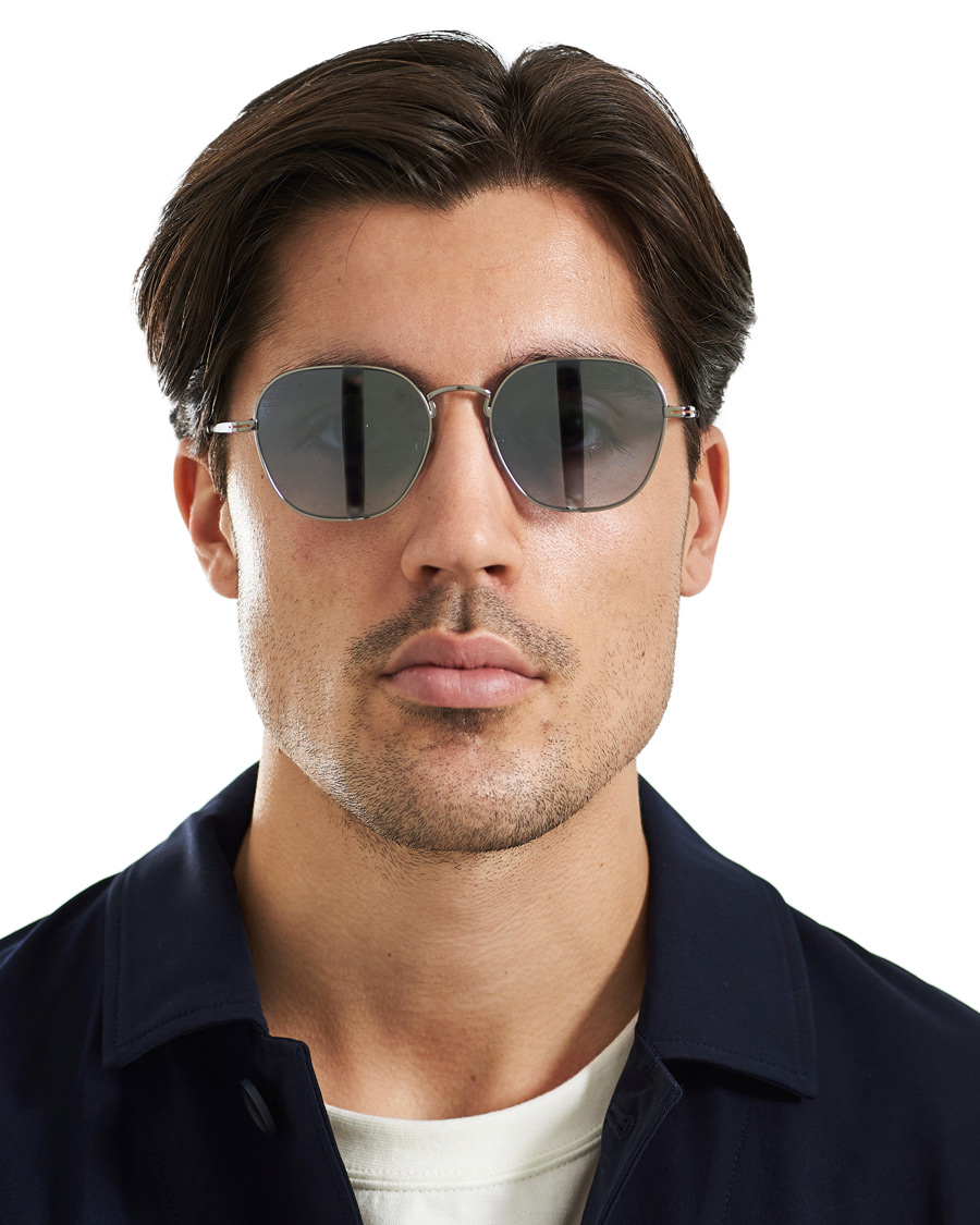 Mies | Ermenegildo Zegna EZ0174 Sunglasses Shiny Palladium/Blue Mirror | Ermenegildo Zegna | EZ0174 Sunglasses Shiny Palladium/Blue Mirror