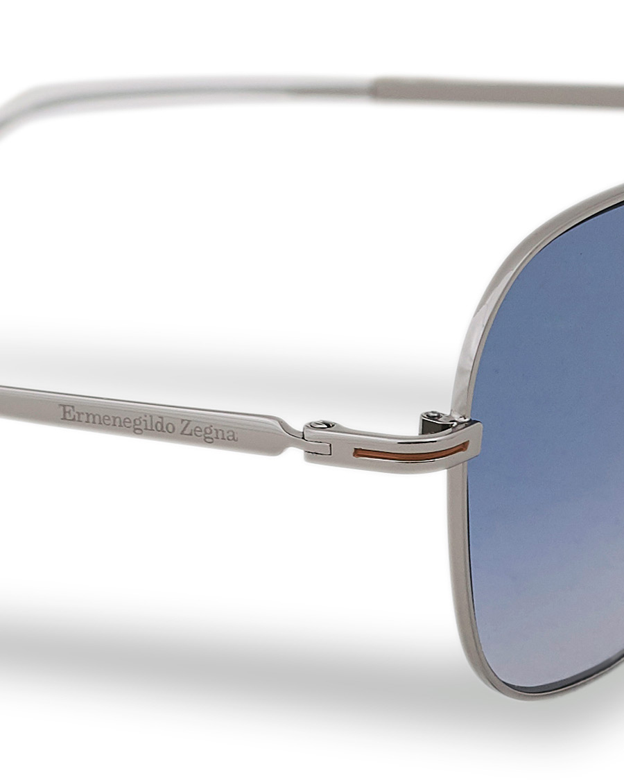 Mies | Ermenegildo Zegna EZ0174 Sunglasses Shiny Palladium/Blue Mirror | Ermenegildo Zegna | EZ0174 Sunglasses Shiny Palladium/Blue Mirror