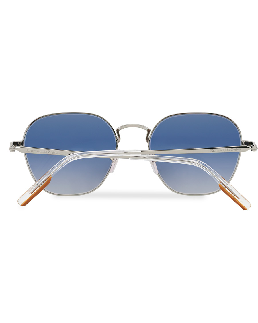 Mies | Ermenegildo Zegna EZ0174 Sunglasses Shiny Palladium/Blue Mirror | Ermenegildo Zegna | EZ0174 Sunglasses Shiny Palladium/Blue Mirror