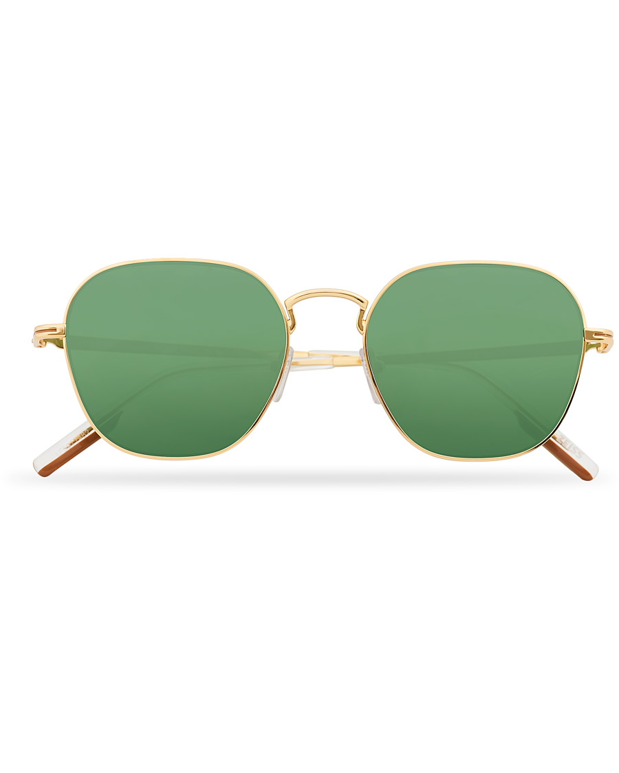 Mies | Ermenegildo Zegna EZ0174 Sunglasses Shiny Deep Gold/Green | Ermenegildo Zegna | EZ0174 Sunglasses Shiny Deep Gold/Green