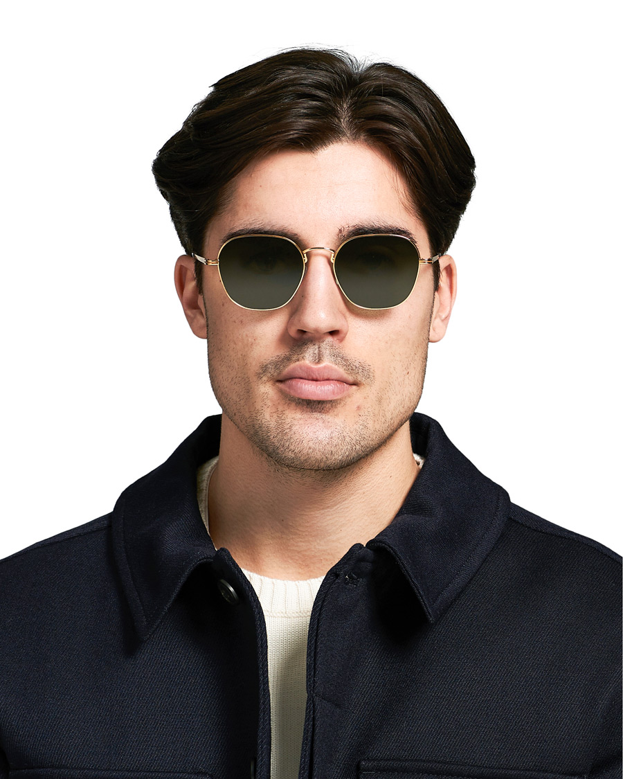 Mies | Ermenegildo Zegna EZ0174 Sunglasses Shiny Deep Gold/Green | Ermenegildo Zegna | EZ0174 Sunglasses Shiny Deep Gold/Green