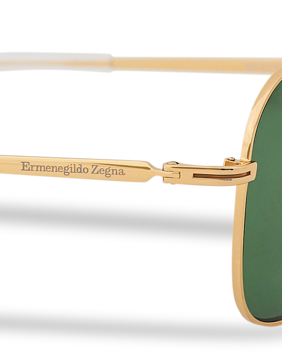 Mies | Ermenegildo Zegna EZ0174 Sunglasses Shiny Deep Gold/Green | Ermenegildo Zegna | EZ0174 Sunglasses Shiny Deep Gold/Green