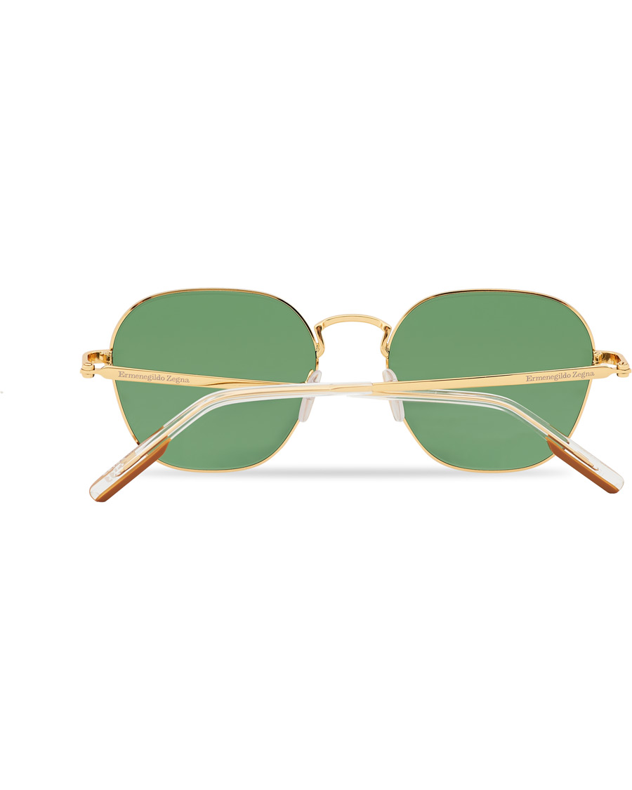 Mies | Ermenegildo Zegna EZ0174 Sunglasses Shiny Deep Gold/Green | Ermenegildo Zegna | EZ0174 Sunglasses Shiny Deep Gold/Green