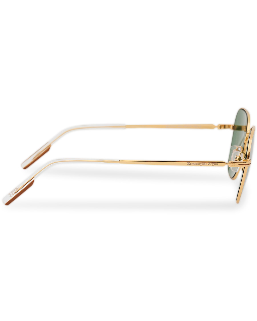 Mies | Ermenegildo Zegna EZ0174 Sunglasses Shiny Deep Gold/Green | Ermenegildo Zegna | EZ0174 Sunglasses Shiny Deep Gold/Green