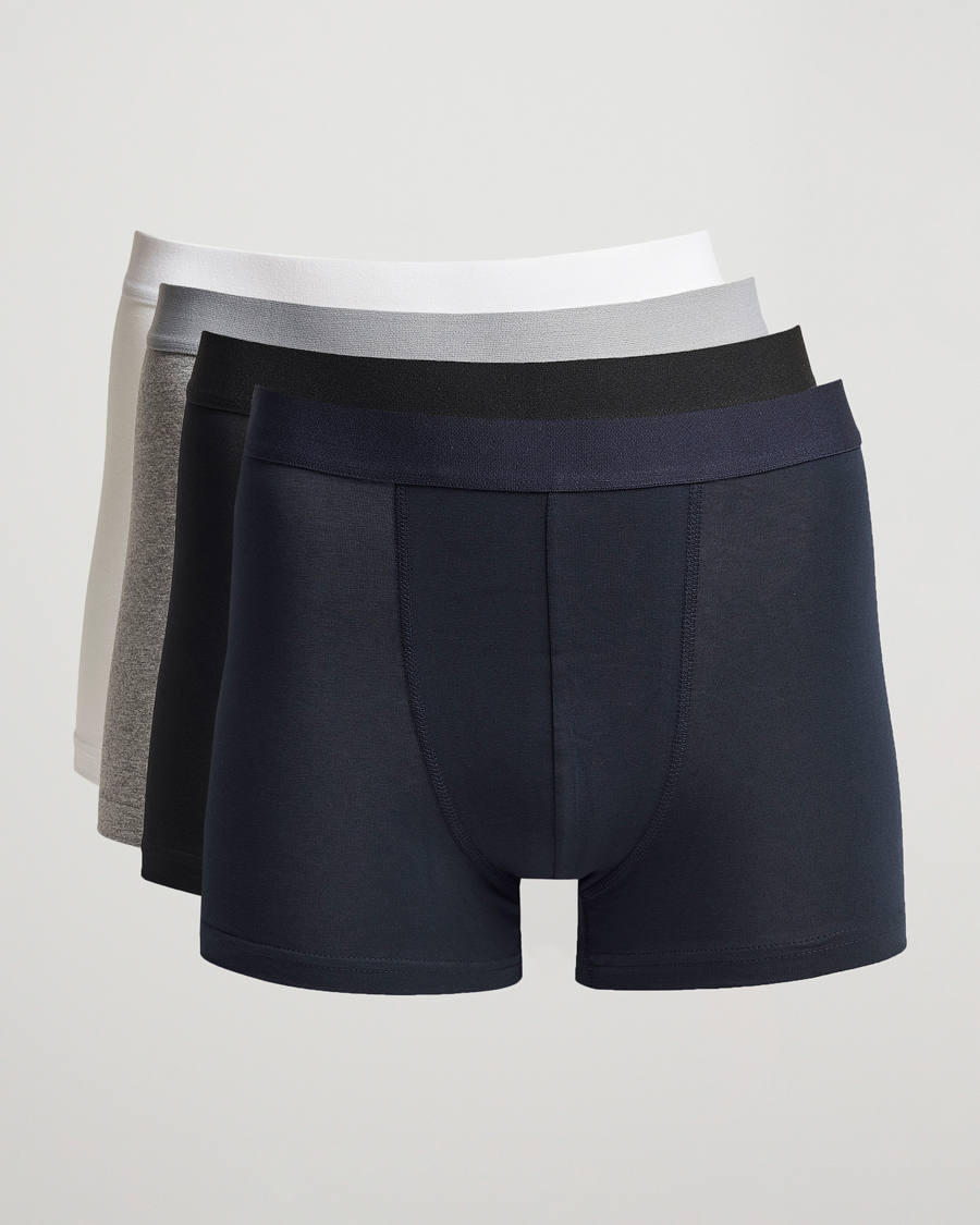 Mies | Alusvaatteet | Bread & Boxers | 4-Pack Boxer Brief White/Black/Grey/Navy