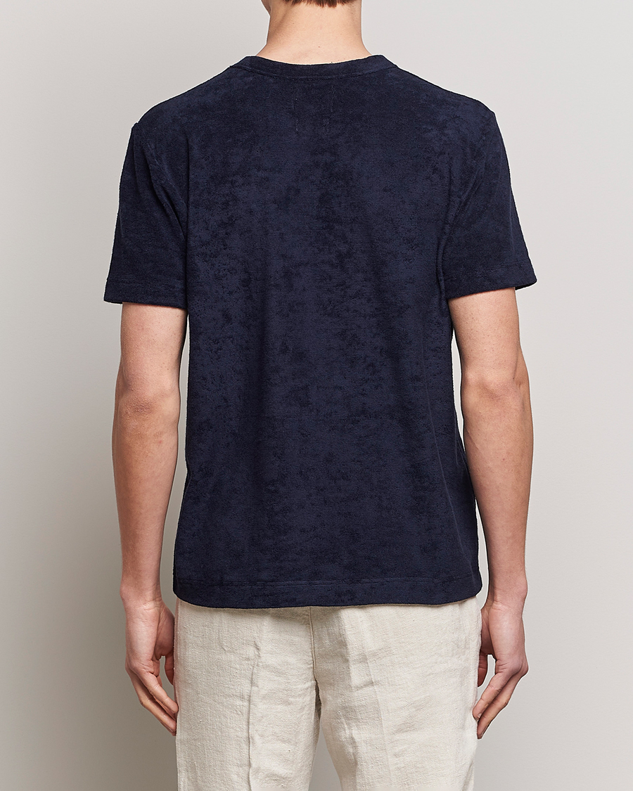 Mies | T-paidat | Howlin' | Fons Cotton Blend Terry Pocket Tee Navy