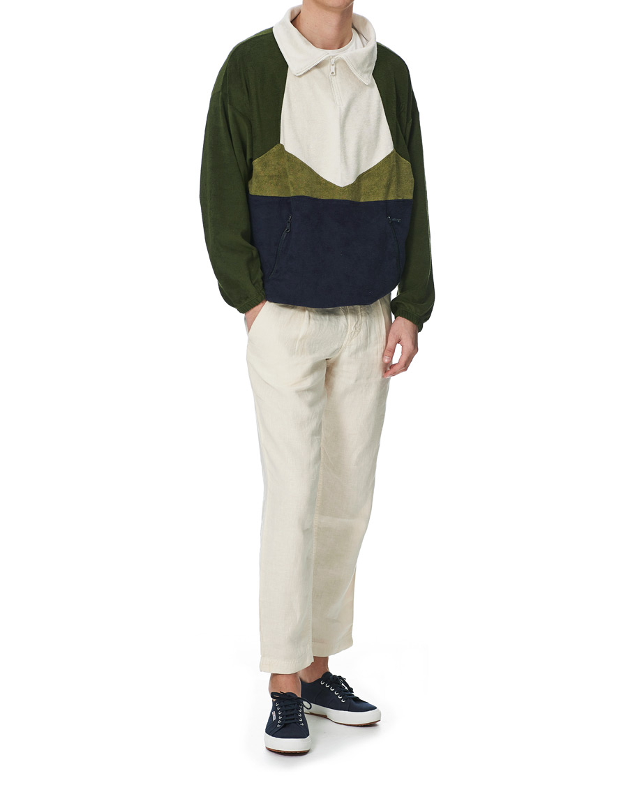 Mies | Puserot | Howlin' | Long Sleeve Terry Zip Sweat Dark Green